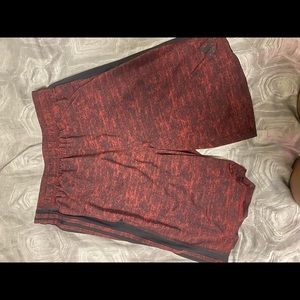 Adidas maroon basketball shorts